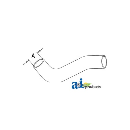 A & I Products Radiator Hose, Upper 9" x1" x1" A-CH13960